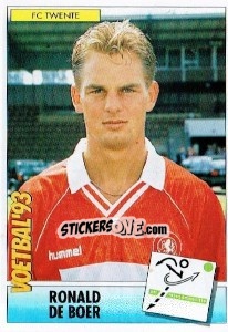 Sticker Ronald de Boer - Voetbal 1992-1993 n. 91 - Panini