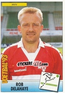 Sticker Rob Delahaye - Voetbal 1992-1993 - Panini