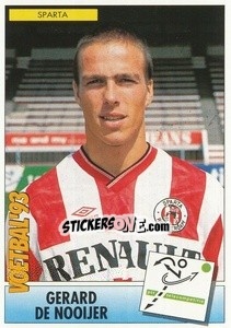 Sticker Gerard de Nooijer - Voetbal 1992-1993 - Panini