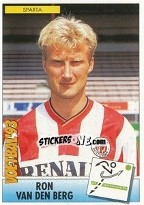 Sticker Ron van den Berg - Voetbal 1992-1993 - Panini