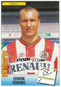 Sticker Edwin Vurens - Voetbal 1992-1993 n. 115 - Panini