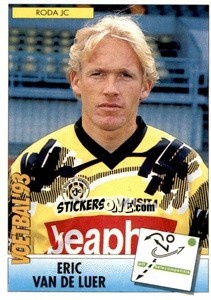 Sticker Eric van de Luer - Voetbal 1992-1993 - Panini