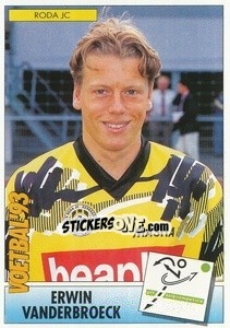 Sticker Erwin Vanderbroeck - Voetbal 1992-1993 - Panini
