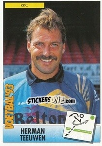 Figurina Herman Teeuwen - Voetbal 1992-1993 - Panini