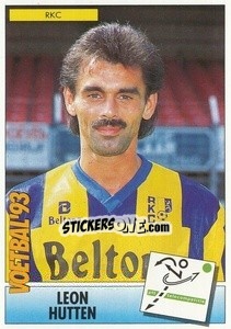 Sticker Leon Hutten - Voetbal 1992-1993 n. 130 - Panini