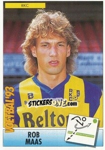 Sticker Rob Maas - Voetbal 1992-1993 - Panini