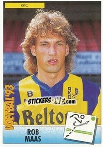 Figurina Rob Maas - Voetbal 1992-1993 - Panini