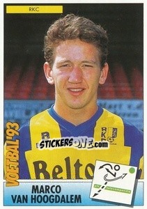 Sticker Marco van Hoogdalem - Voetbal 1992-1993 - Panini