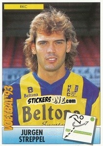 Sticker Jurgen Streppel - Voetbal 1992-1993 - Panini