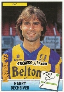 Sticker Harry Decheiver - Voetbal 1992-1993 - Panini