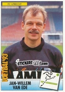Sticker Jan-Willem van Ede - Voetbal 1992-1993 - Panini