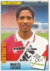 Figurina Marcel Liesdek - Voetbal 1992-1993 - Panini