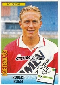 Sticker Robert Roest - Voetbal 1992-1993 - Panini