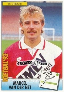 Sticker Marcel van der Net - Voetbal 1992-1993 - Panini