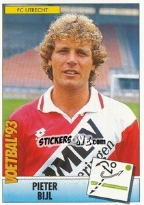 Sticker Pieter Bijl - Voetbal 1992-1993 - Panini