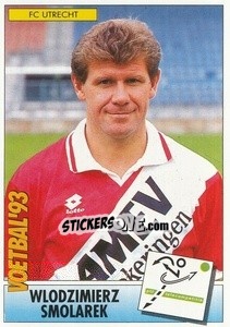 Sticker Wlodzimierz Smolarek - Voetbal 1992-1993 - Panini