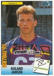 Sticker Roland Jansen - Voetbal 1992-1993 - Panini