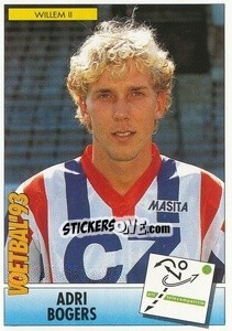 Sticker Adri Bogers - Voetbal 1992-1993 - Panini