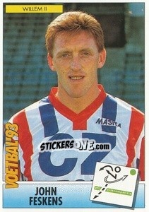Sticker John Feskens - Voetbal 1992-1993 - Panini