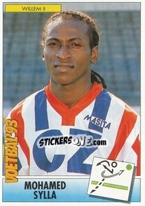 Sticker Mohamed Sylla - Voetbal 1992-1993 - Panini