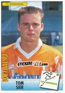 Sticker Tom Sier - Voetbal 1992-1993 n. 169 - Panini