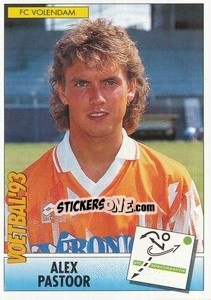 Sticker Alex Pastoor - Voetbal 1992-1993 - Panini