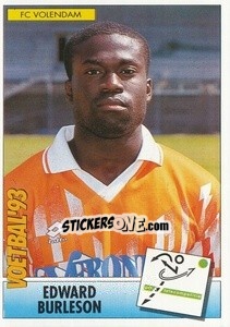 Sticker Edward Burleson - Voetbal 1992-1993 - Panini