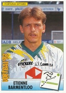 Sticker Etienne Barmentloo - Voetbal 1992-1993 - Panini