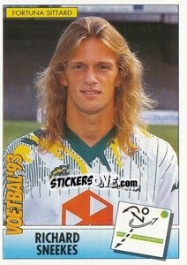 Sticker Richard Sneekes - Voetbal 1992-1993 n. 185 - Panini