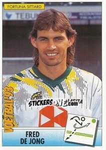 Sticker Fred de Jong - Voetbal 1992-1993 - Panini