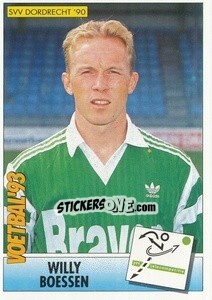 Figurina Willy Boessen - Voetbal 1992-1993 - Panini