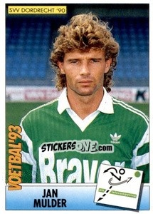 Cromo Jan Mulder - Voetbal 1992-1993 - Panini