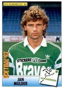 Sticker Jan Mulder - Voetbal 1992-1993 n. 193 - Panini