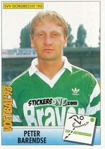 Figurina Peter Barendse - Voetbal 1992-1993 - Panini