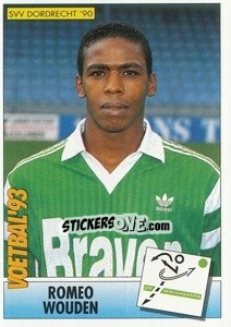 Sticker Romeo Wouden - Voetbal 1992-1993 - Panini