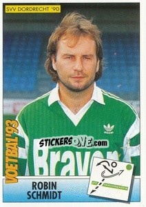 Sticker Robin Schmidt - Voetbal 1992-1993 - Panini