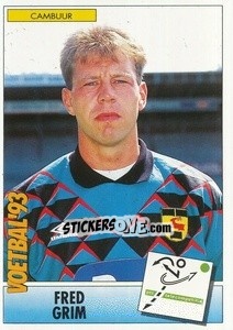 Sticker Fred Grim - Voetbal 1992-1993 - Panini
