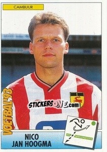 Sticker Nico Jan Hoogma - Voetbal 1992-1993 - Panini