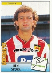 Sticker Ben Spork - Voetbal 1992-1993 n. 204 - Panini