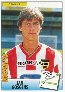 Sticker Jan Gösgens - Voetbal 1992-1993 - Panini