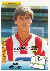 Sticker Jan Gösgens - Voetbal 1992-1993 n. 208 - Panini