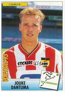 Sticker Jouke Dantuma - Voetbal 1992-1993 - Panini