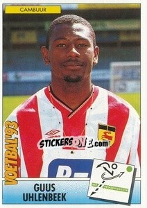 Sticker Guus Uhlenbeek - Voetbal 1992-1993 - Panini