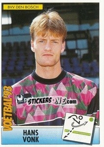 Sticker Hans Vonk - Voetbal 1992-1993 n. 213 - Panini