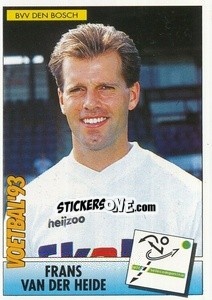 Sticker Frans van der Heide - Voetbal 1992-1993 - Panini
