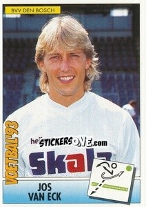 Sticker Jos van Eck - Voetbal 1992-1993 - Panini