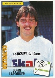 Cromo John Laponder - Voetbal 1992-1993 - Panini