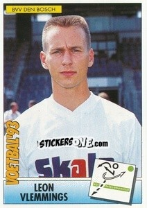 Sticker Leon Vlemmings - Voetbal 1992-1993 - Panini