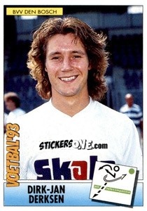 Sticker Dirk-Jan Derksen - Voetbal 1992-1993 - Panini