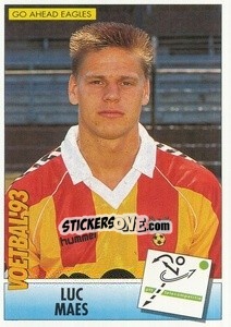 Sticker Luc Maes - Voetbal 1992-1993 n. 226 - Panini